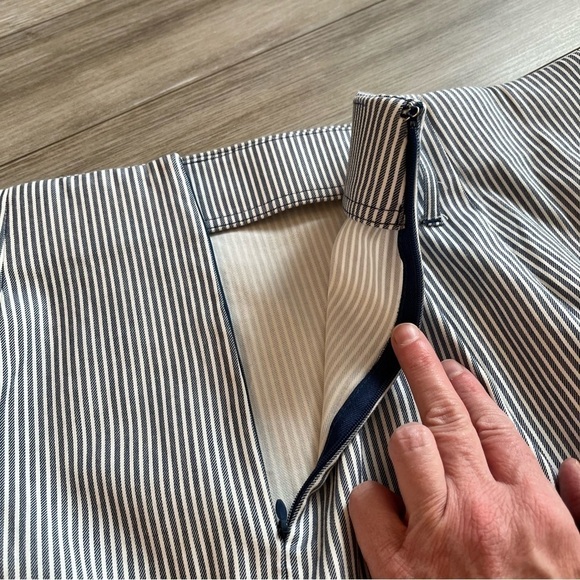 LANE BRYANT Plus Size Cotton Pencil Skirt, Railroad Stripe, Size 22 - Picture 7 of 9